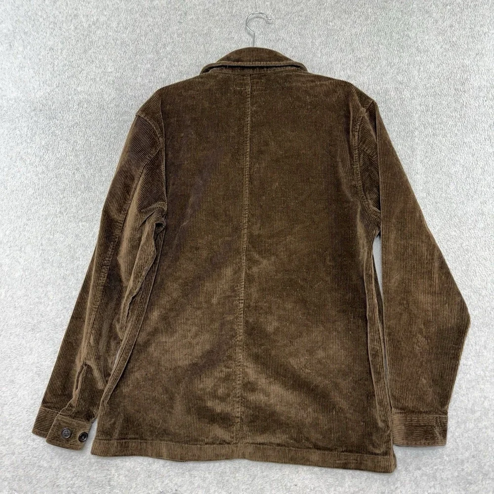 Banana Republic chore jacket Mens M Corduroy Dark Brown Coat NEW NWT Cord Preppy